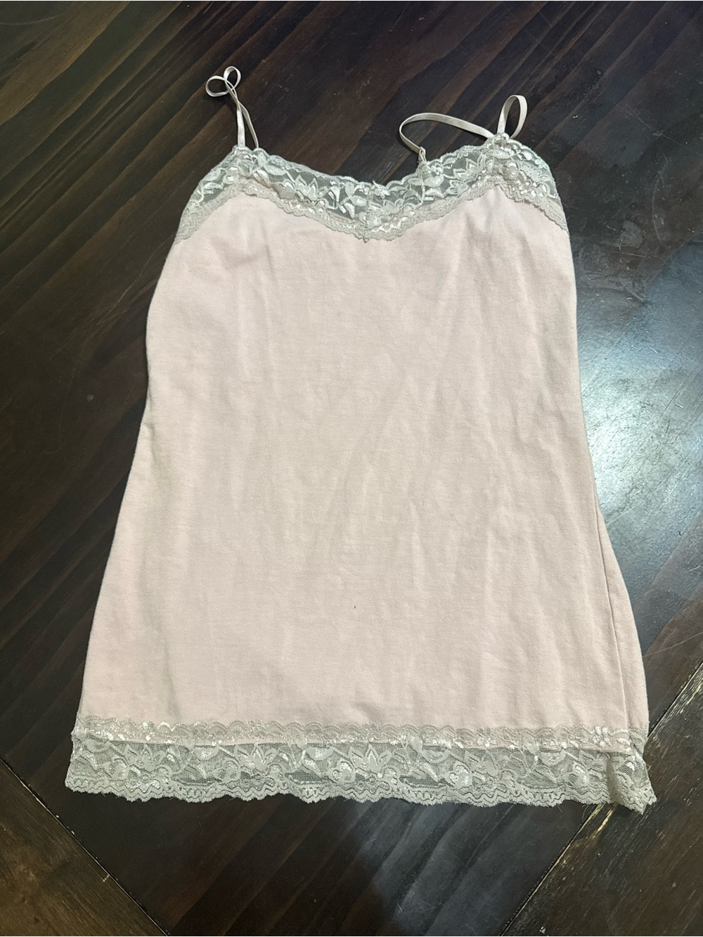 Charlotte Russe Blush Pink Lace-Trim Slip